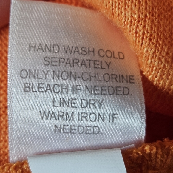 J Jill Love Linen Womens Size Small Orange Linen Sequin Short Sleeve Top - Picture 8 of 11